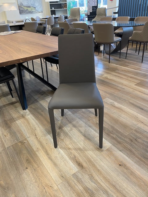 Ada chair anthracite leather WAS $1248ea - NOW $5250 for x 6 - MUST BE SOLD AS A SET