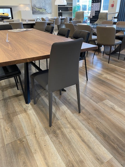 Ada chair anthracite leather WAS $1248ea - NOW $5250 for x 6 - MUST BE SOLD AS A SET