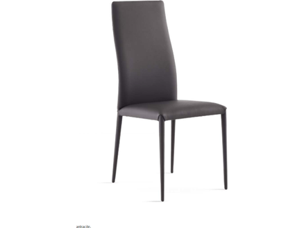 Altea Stitch light grey leather chair WAS $1545ea - NOW $8800 for x 8