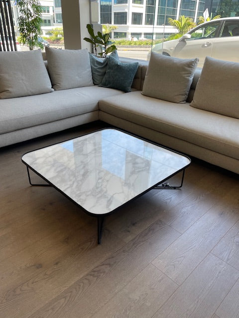 Benny Keramik coffee table by Cattelan Calacatta/ black $2910 - NOW $1890