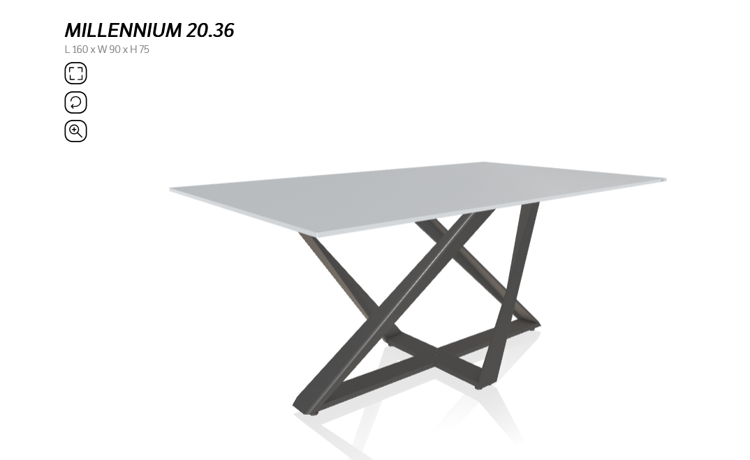Millennium dining table $4655 - NOW $2330