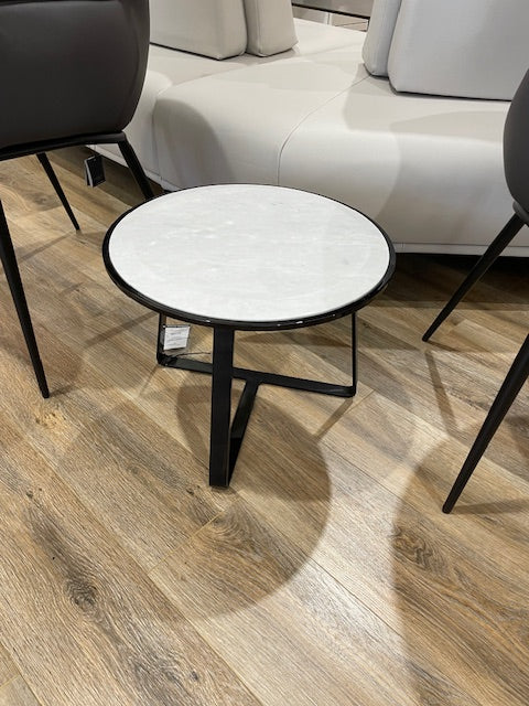 Circolo end table by Nicoline Carrara Marble Was $1190  - NOW $830