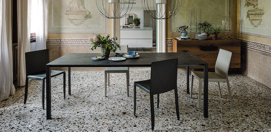 Pedro Drive dining table Cattelan - WAS $4100 - NOW $3075 Graphite/ Grey Oxide extension